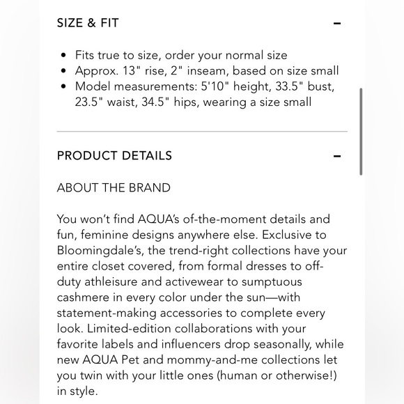 Bloomingdale’s AQUA Twill Knot Button Shorts Black XS - Picture 3 of 7